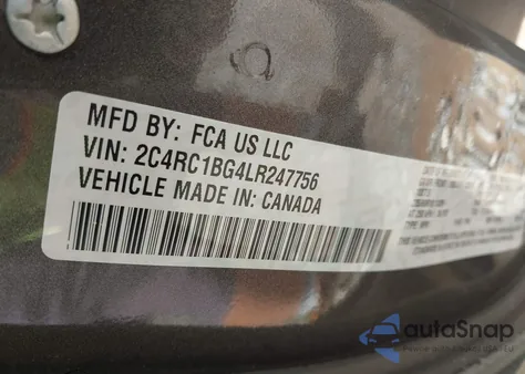 2020 Chrysler Pacifica Touring L z USA, uszkodzony, nr VIN 2C4RC1BG4LR247756